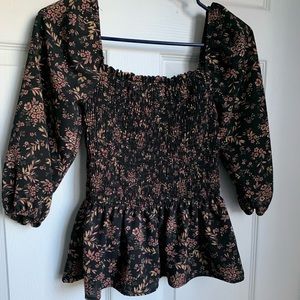 Pink Lily Peplum Top!